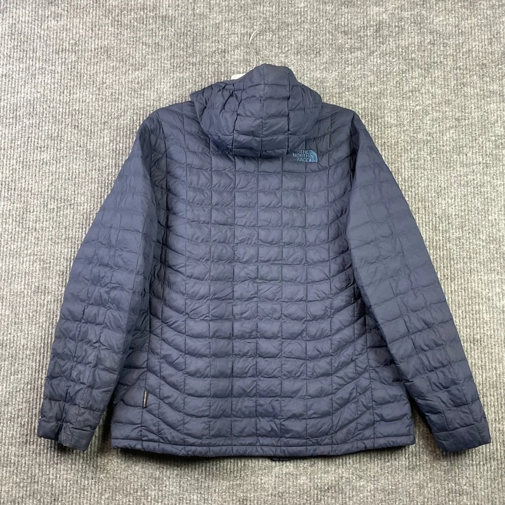 The North Face Thermoball Eco Hoodie Men's XL Navy Puffer Jacket *Broken Zipper